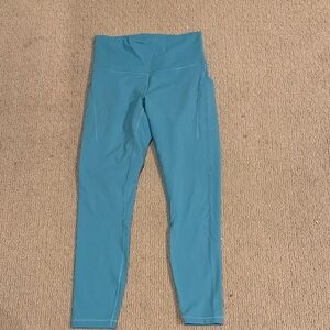 Lululemon Teal High-Waisted Leggings